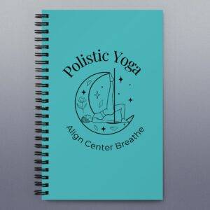 Align, Center, Breathe Spiral notebook
