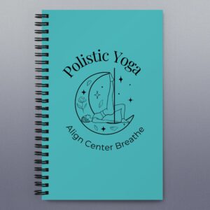 Align, Center, Breathe Spiral notebook