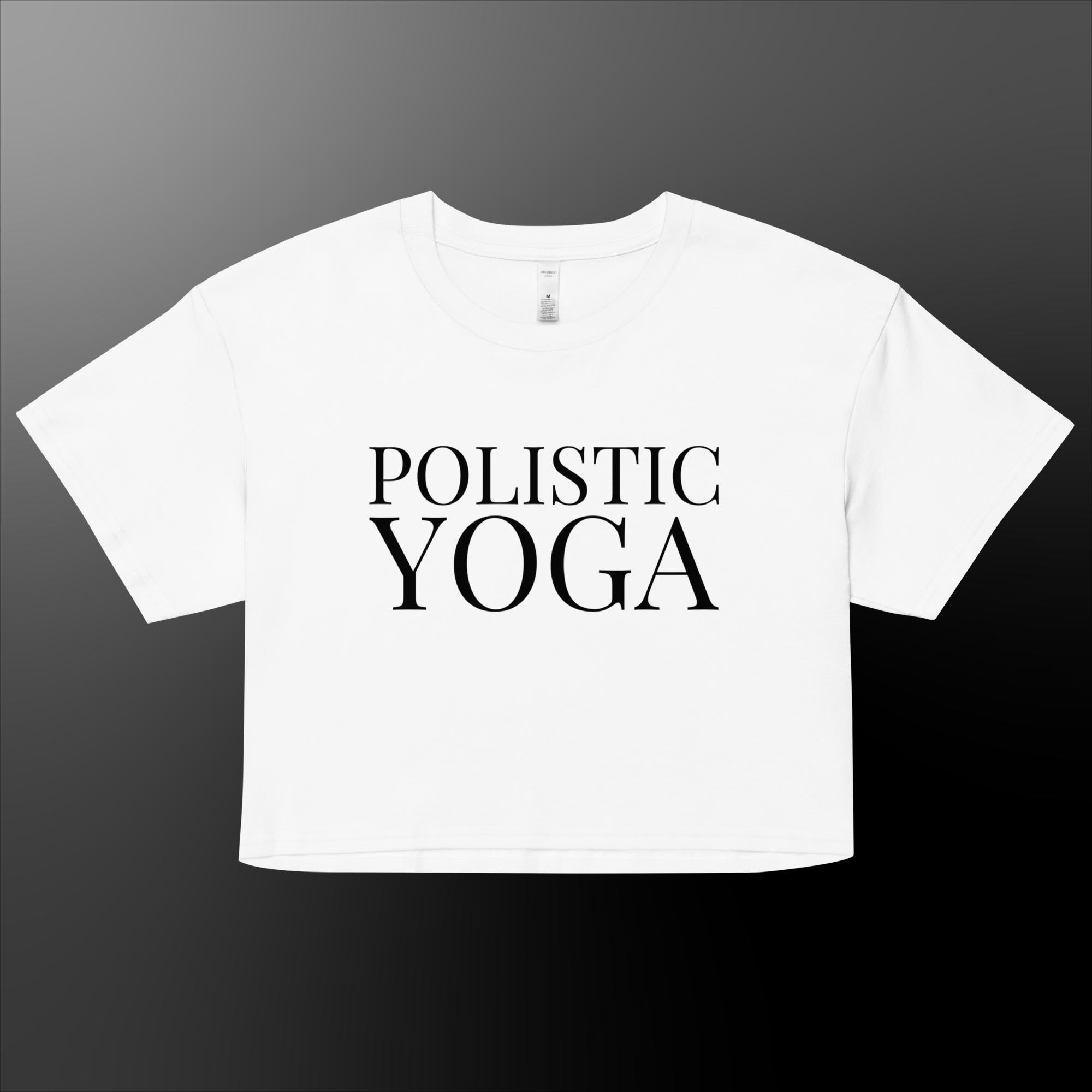 Women’s Polistic Yoga crop top t shirt - Image 2